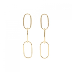 K18YG Bông tai ngọc trai Akoya 7.9mm - Hàng hiệu Chính hãng