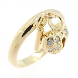 Nhẫn kim cương hình trái tim × chìa khóa K18YG