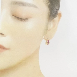 K18YG Bông tai Ruby - Hàng hiệu Chính hãng 871076