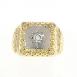 Nhẫn kim cương 0.24CT K18YG/PT900 666925