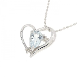 K10WG Dây chuyền hình trái tim Aquamarine - Hàng hiệu Chính hãng 864177