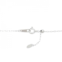 K18WG Dây chuyền kim cương chéo 0.40CT - Hàng hiệu Authentic 858326