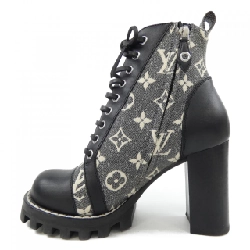 Giày boot LOUIS VUITTON Monogram Denim - Hàng hiệu Authentic 829844