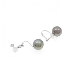 K14WG Bông tai ngọc trai đen 9.7mm - Hàng hiệu Chính hãng 878307