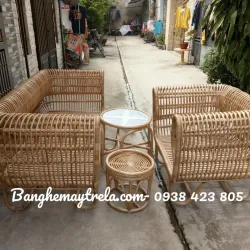 Bàn ghế sofa tổ yến mây tự nhiên 791806