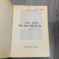 Hà nội nửa đầu thế kỷ xx - nguyễn văn uẩn. Bộ 3 tập. 7b2 746941