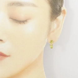 K18YG Peridot Bông tai - Hàng hiệu Chính hãng 871623