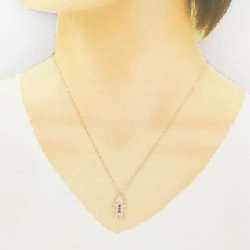 Dây chuyền ruby K18YG 0.09CT - Hàng hiệu chính hãng 858579