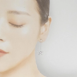 K18WG Bông tai kim cương sao 0.80CT - Hàng hiệu Chính hãng 870870