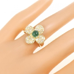 Nhẫn Emerald K18YG Hoa 0.61CT - Hàng hiệu Chính hãng 855316