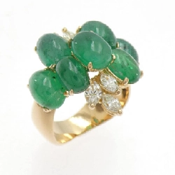 Nhẫn Ngọc Lục Bảo 750PG - Hàng hiệu Authentic