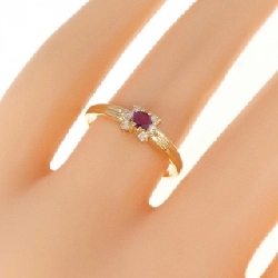 Nhẫn Ruby K18YG - Hàng hiệu Authentic 855741