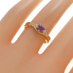 Nhẫn Amethyst Hình Trái Tim K18YG - Hàng hiệu Chính hãng 847195