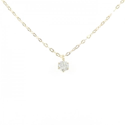 K18YG Solitaire Dây chuyền kim cương 0.17CT - Hàng hiệu Chính hãng