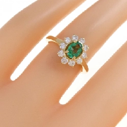 Nhẫn Emerald 750YG 0.42CT 667687