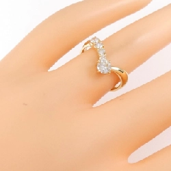 Nhẫn kim cương K18YG 0.5CT 671020
