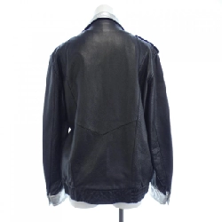 【Mã giảm giá】Áo khoác da biker SAINT LAURENT 640119