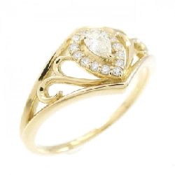 Nhẫn kim cương K18YG 0.17CT - Hàng hiệu Authentic