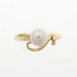 Nhẫn ngọc trai Akoya K18YG 6.2mm - Hàng hiệu Chính hãng 854303