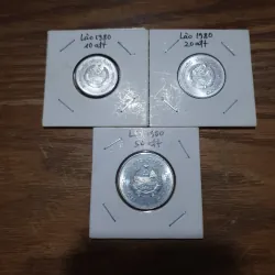 Bộ xu Lào 1980 mới cứng