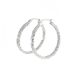 Bông tai hoop 750WG - Hàng hiệu Authentic