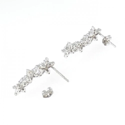 Bông tai kim cương hoa K18WG - Hàng hiệu chính hãng 872158