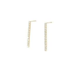 K18YG Bông tai kim cương 0.40CT - Hàng hiệu Chính hãng 865518