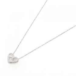 K18WG Dây chuyền kim cương hình trái tim 0.50CT - Hàng hiệu Chính hãng 867892