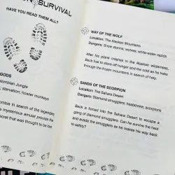 Sách nhập trung - Bear Grylls Mission Survival 8 Books Set, nhiệm vụ sống còn 8 cuốn 937431