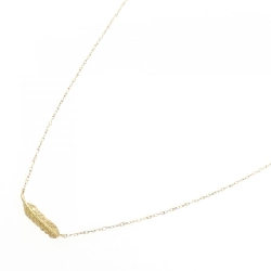 K18YG Dây chuyền lông vũ - Hàng hiệu Authentic 859822