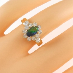 Nhẫn Opal Đen K18YG 0.48CT - Hàng hiệu Chính hãng 850904