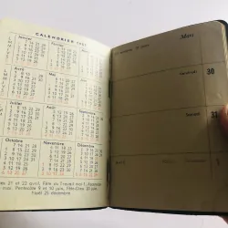 SỔ LỊCH BỎ TÚI 1956, thiếu vài tờ ghi chú 795490