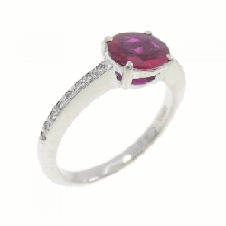 Nhẫn Ruby K18WG 0.68CT