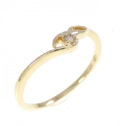 Nhẫn kim cương K18YG 0.03CT