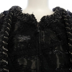 【Mã giảm giá】Áo khoác không cổ CHANEL 642341