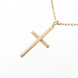 K18YG Dây chuyền hình chữ thập - Hàng hiệu Authentic 861315