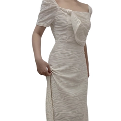 Váy trắng dài tiểu thư nhẹ nhàng size m 445906