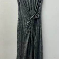 Đầm thun xoắn eo qua gối