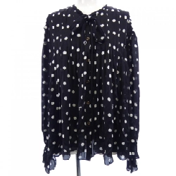 Áo sơ mi chấm bi sheer mousseline LOUIS VUITTON FMTO71NR1