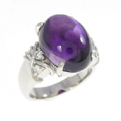 Nhẫn Amethyst PT900 - Hàng hiệu Authentic