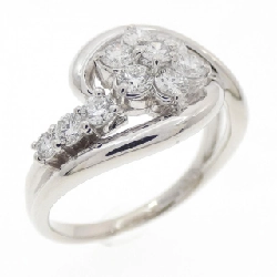 Nhẫn kim cương hoa PT900 0.50CT