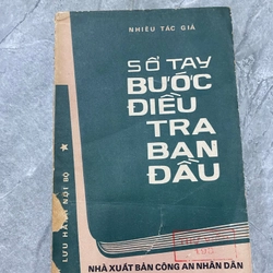 SỔ TAY BƯỚC ĐIỀU TRA BAN ĐẦU