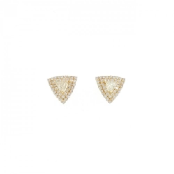 K18YG Bông tai Kim cương 0.54CT - Hàng hiệu Chính hãng