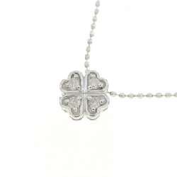 K18WG Cỏ ba lá Dây chuyền kim cương 0.08CT - Hàng hiệu Chính hãng 862941