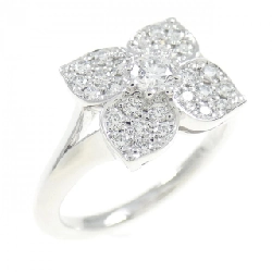 Nhẫn kim cương hoa K18WG 0.11CT - Hàng hiệu Authentic