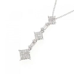 K18WG Pave Diamond Necklace 0.50CT - Hàng hiệu Chính hãng 860279