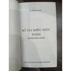 Sổ tay kiến thức Toán – THCS 549580