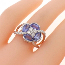 Nhẫn Tanzanite K18WG Hoa 1.74CT - Hàng hiệu Chính hãng 850210