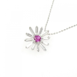 K18WG Dây chuyền Ruby - Hàng hiệu Chính hãng 860957