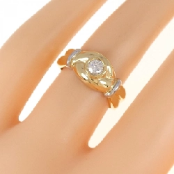 Nhẫn kim cương K18YG/PT900 0.17CT 670623